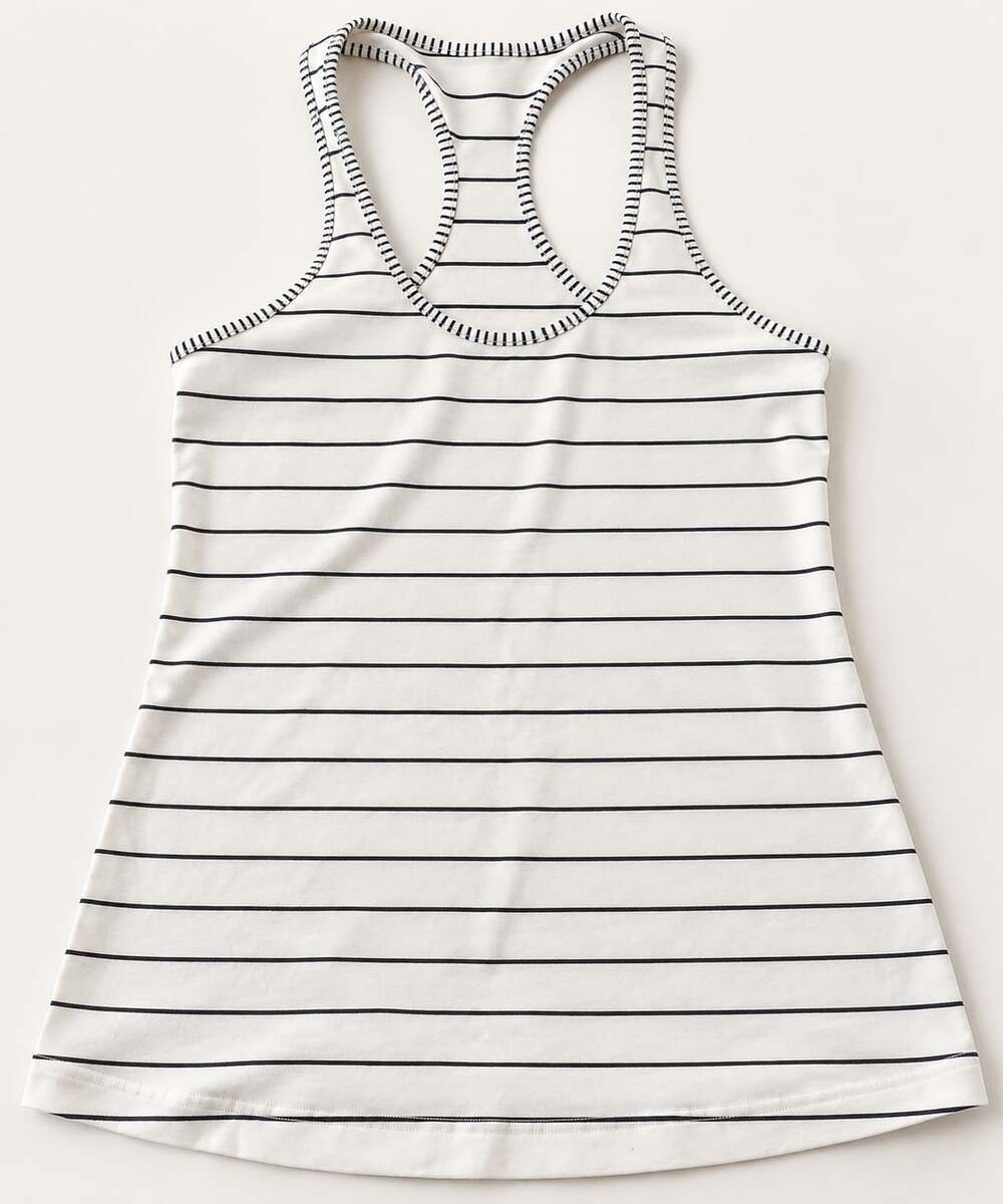 Lululemon Cool Racerback Tank Top Size 6 Striped (o1)
